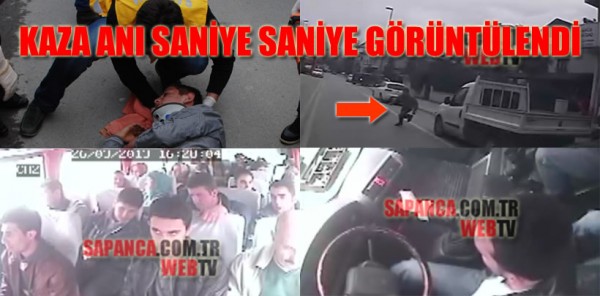 SAPANCA’DA MİDİBÜS ÖMER HALİL’E ÇARPTI, KAZA ANI İSE SANİYE SANİYE GÖRÜNTÜLENDİ