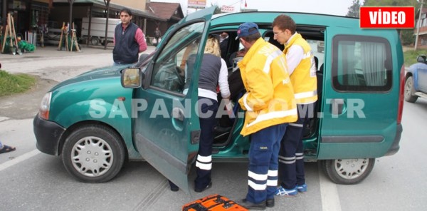 SAPANCA'DA TRAFİK KAZASI: 1 YARALI