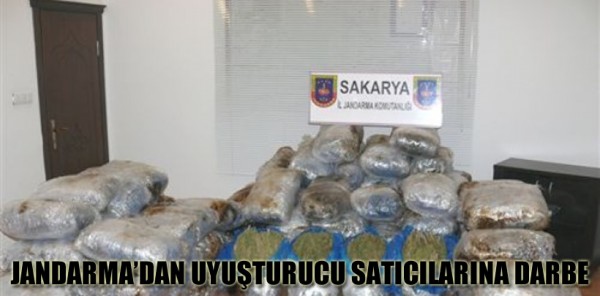 SAKARYA JANDARMA’DAN UYUŞTURUCU SATICILARINA DARBE