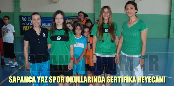 YAZ SPOR OKULLARINDA SERTİFİKA HEYECANI