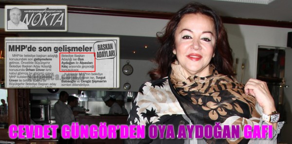 CEVDET GÜNGÖR’DEN AYDOĞAN GAFI