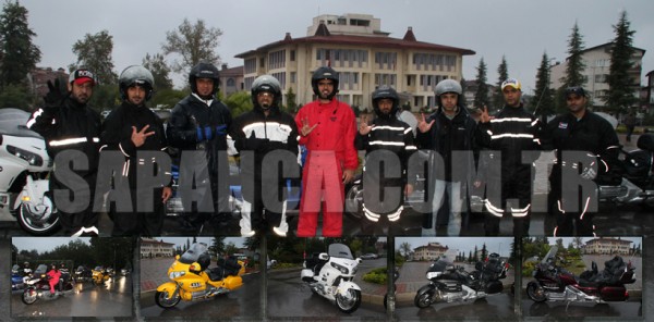 DUBAİ’DEN MOTOSİKLETLERLE SAPANCA’DA OTURAN ARKADAŞLARINI ZİYARETE GELDİLER