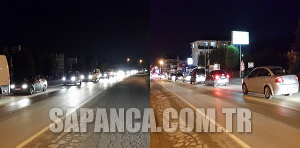 SAPANCA’DA TRAFİK FELÇ OLDU
