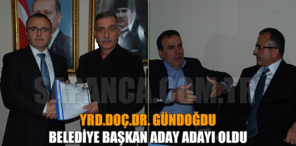 YRD.DOÇ.DR. İSMAİL GÜNDOĞDU AK PARTİ’DEN SAPANCA BELEDİYE BAŞKAN ADAY ADAYI OLDU