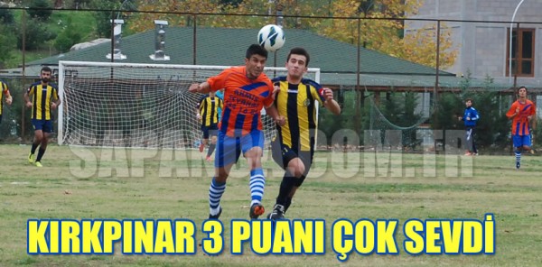 KIRKPINARSPOR: 3 - ÇAYBAŞI BEKİRPAŞASPOR: 0
