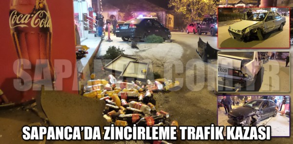 SAPANCA’DA ZİNCİRLEME TRAFİK KAZASI