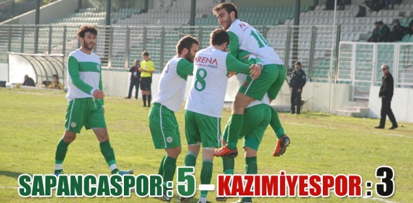SAPANCASPOR: 5 – KAZIMİYESPOR: 3