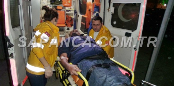 SAPANCA'DA TRAFİK KAZASI: 1 YARALI