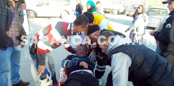 SAPANCA'DA TRAFİK KAZASI: 1 YARALI