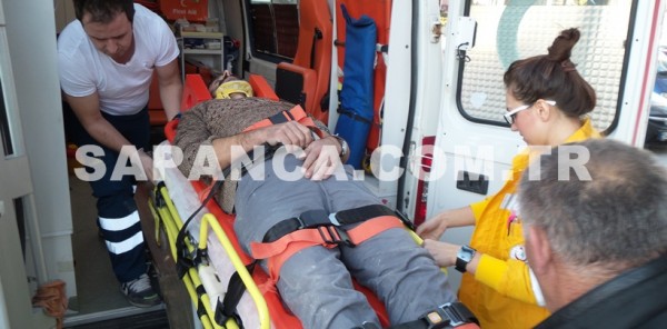 ÇATIDAN DÜŞEN İŞÇİ YARALANDI