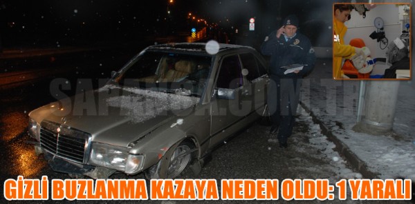 SAPANCA’DA GİZLİ BUZLANMA KAZAYA NEDEN OLDU: 1 YARALI