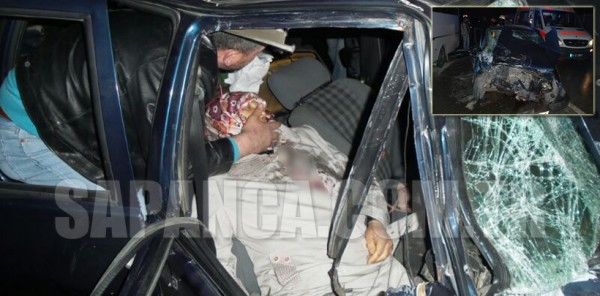 DÜĞÜN KONVOYU KAZA YAPTI: 1 ÖLÜ 7 YARALI