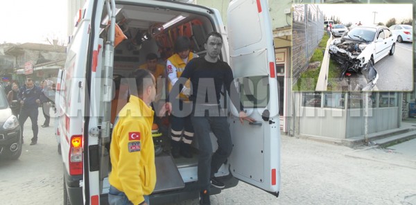 SAPANCA’DA TRAFİK KAZASI: 1 YARALI