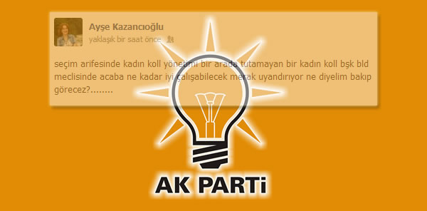 AK PARTİ  SAPANCA KADIN KOLLARI ESKİ BAŞKANI’NDAN YENİ BAŞKANA SERT ELEŞTİRİ