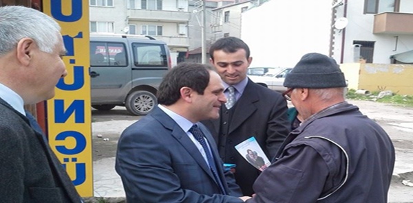 ECEVİT KELEŞ AKYAZI’DA BAŞKAN GİBİ KARŞILANDI