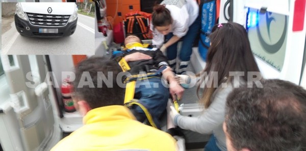 SAPANCA'DA TRAFİK KAZASI : 1 YARALI