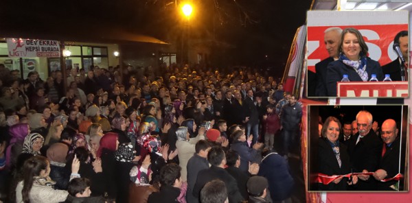 ''YANIK'TA MİTİNG GİBİ SİM AÇILIŞI''