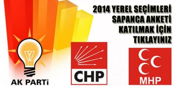 YEREL SEÇİMLER SAPANCA ANKETİNE KATILIMDA SON 5 GÜN