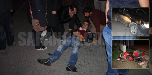 SAPANCA’DA TRAFİK KAZASI: 2 YARALI