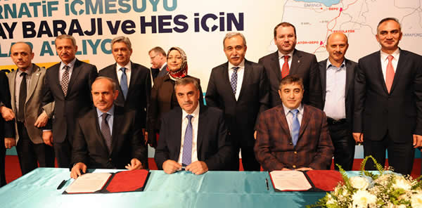 AKÇAY BARAJI'NIN İMZALARI ATILDI