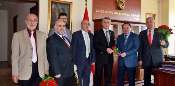 İLÇE MÜFTÜLÜĞÜNDEN KAYMAKAM AZCAN'A ZİYARET