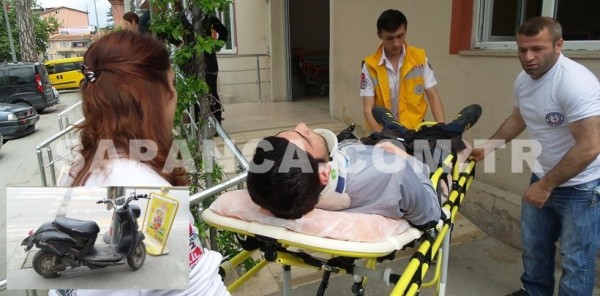 SAPANCA'DA TRAFİK KAZASI: 1 YARALI