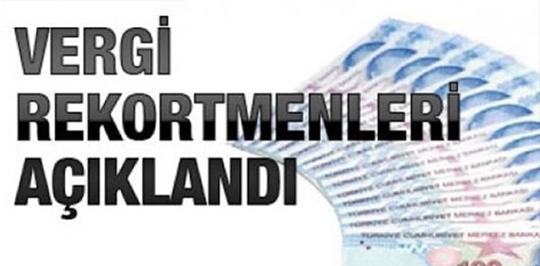 İŞTE SAPANCA'NIN GELİR VERGİSİ REKORTMENLERİ