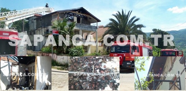 SAPANCA GÖL MAHALLESİNDE KORKUTAN YANGIN