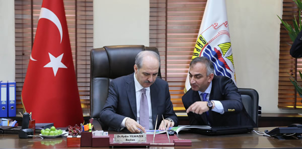 NUMAN KURTULMUŞ SAPANCA BELEDİYESİNİ ZİYARET ETTİ