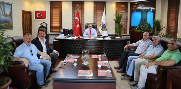 HAFRİYATÇILAR VE İŞ MAKİNELERİ DERNEĞİNDEN BAŞKAN YILMAZER’E ZİYARET