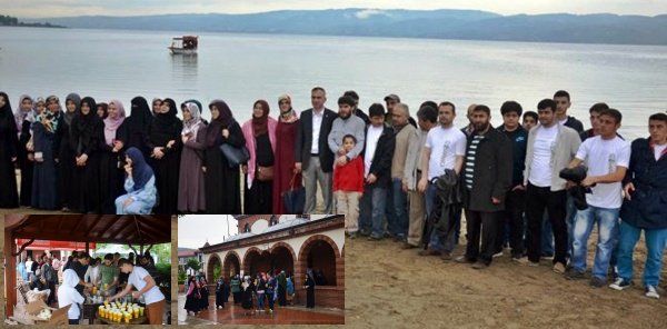 MAVİ MARMARA YÜRÜYÜŞÜNE GİDEN EKİP SAPANCA’DA MOLA VERDİ