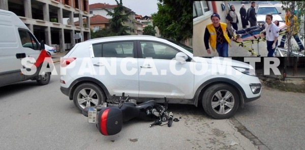 CİP İLE MOTOSİKLET ÇARPIŞTI: 1 YARALI