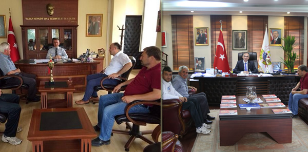HACIMERCANSPOR’DAN KAYMAKAM VE BELEDİYE BAŞKANI’NA ZİYARET
