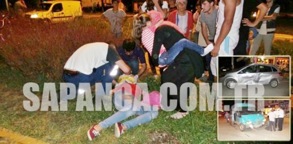 SAPANCA’DA TRAFİK KAZASI: 1 YARALI