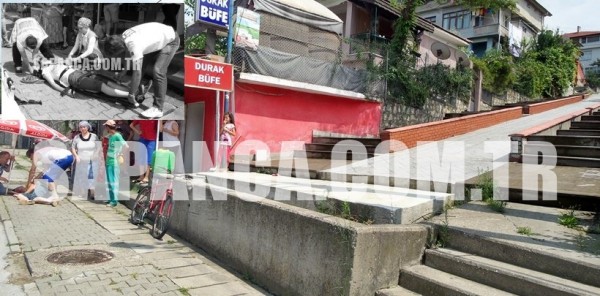 SAPANCA’DA MEYDANA GELEN BİSİKLET KAZASINDA SÜPHAN KINAY YARALANDI