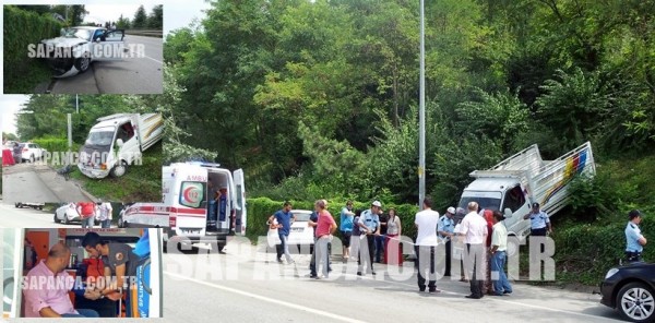 SAPANCA’DA MEYDANA GELEN TRAFİK KAZASINDA CENK DELİ YARALANDI
