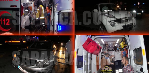 SAPANCA’DA TRAFİK KAZASI: 5 YARALI