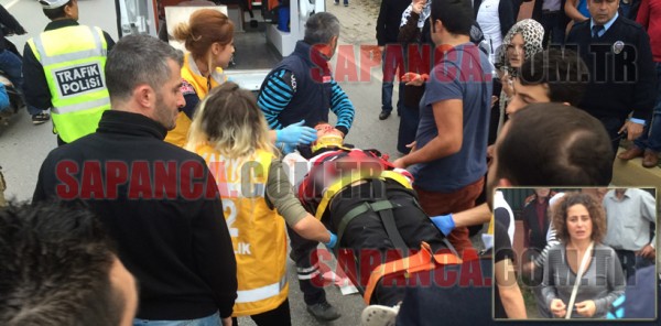 SAPANCA’DA TRAFİK KAZASI: 1 YARALI