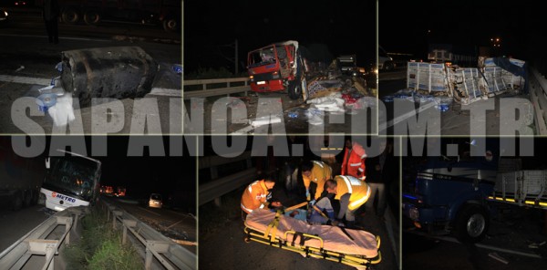 SAPANCA TEM SAVAŞ ALANINA DÖNDÜ