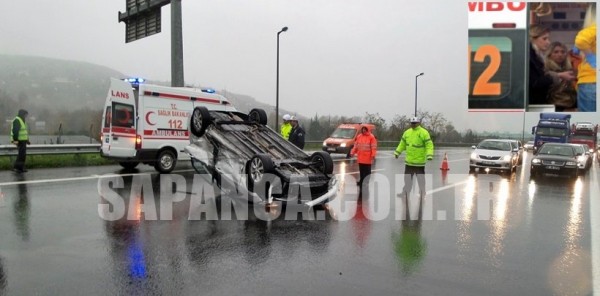SAPANCA’DA TRAFİK KAZASI