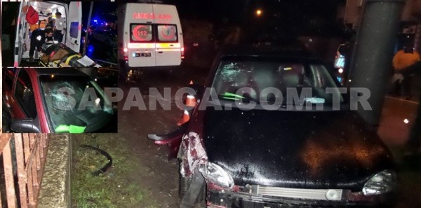 SAPANCA’DA MEYDANA GELEN TRAFİK KAZASINDA 3 KİŞİ YARALANDI
