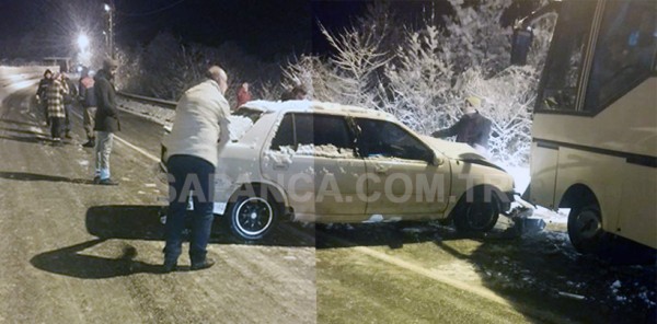 KAZA OLDU UZUNKUM KÖPRÜSÜ TRAFİĞE KAPANDI