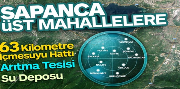 SAPANCA'YA YENİ İÇMESUYU YATIRIMLARI GELİYOR