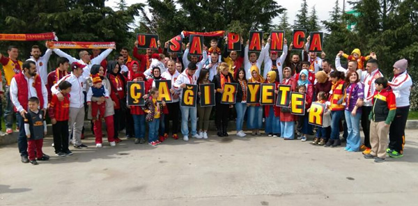 SAPANCA ULTRASLAN GALATASARAY MAÇINA GİTTİ