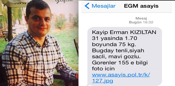 POLİS HER YERDE ERMAN KIZILTAN’I ARIYOR
