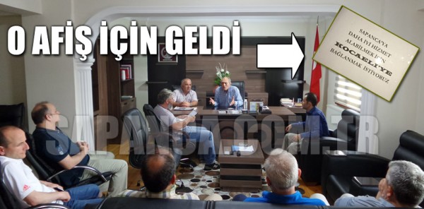 SESOB BAŞKANI HASAN ALİŞAN, O AFİŞİN SEBEBİNİ ÖĞRENMEK İÇİN GELDİ