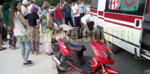 SAPANCA’DA MOTOSİKLETTEN DÜŞEN SÜRÜCÜ YARALANDI