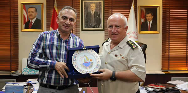 JANDARMA ALAY KOMUTANI ADNAN ŞİMŞİROĞLU’DAN YILMAZER’E VEDA ZİYARETİ