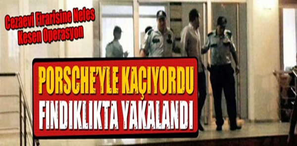 PORSCHE'DEN İNİP FINDIKLIKTA KAÇARKEN...