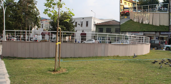 DÖKÜLEN MERMERLER TAMİR EDİLDİ